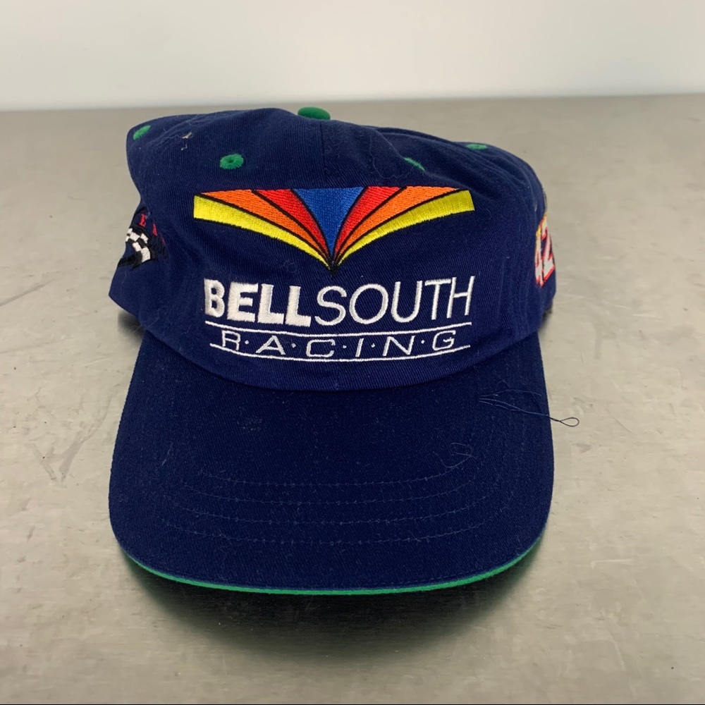 Vintage NASCAR Bell South Racing StrapBack Hat